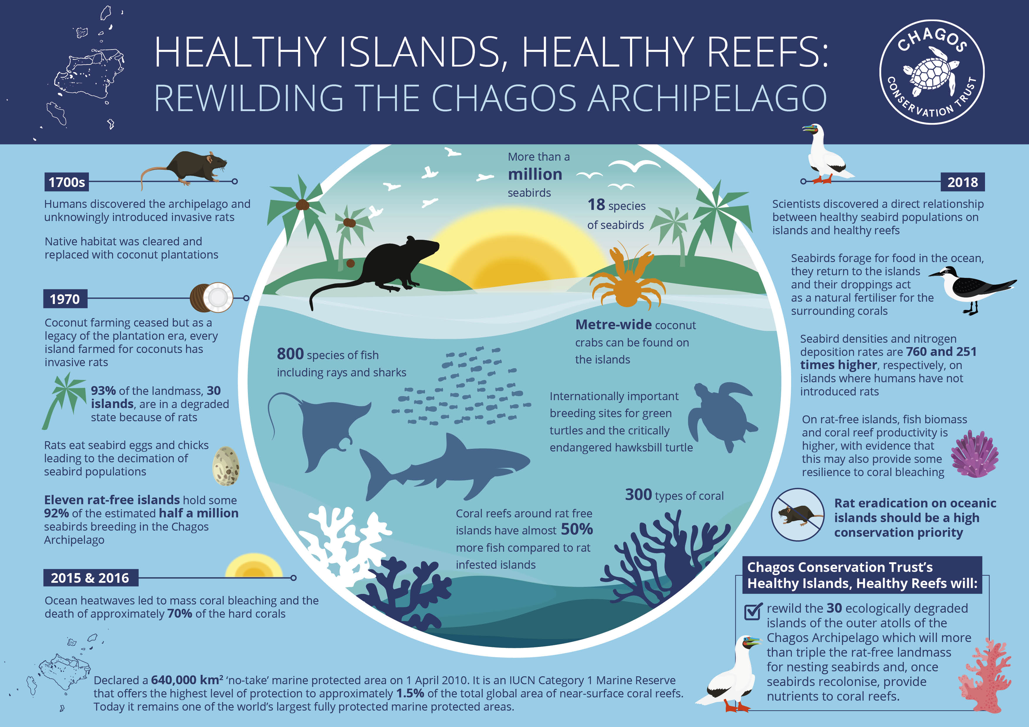 Healthy Islands, Healthy Reefs infographic